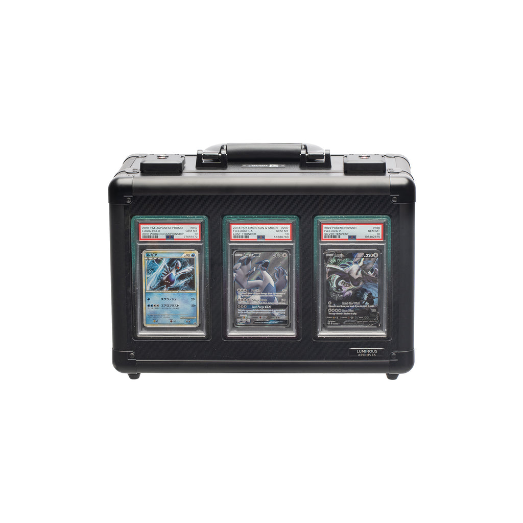 3-Row Obsidian Collector's Card Case