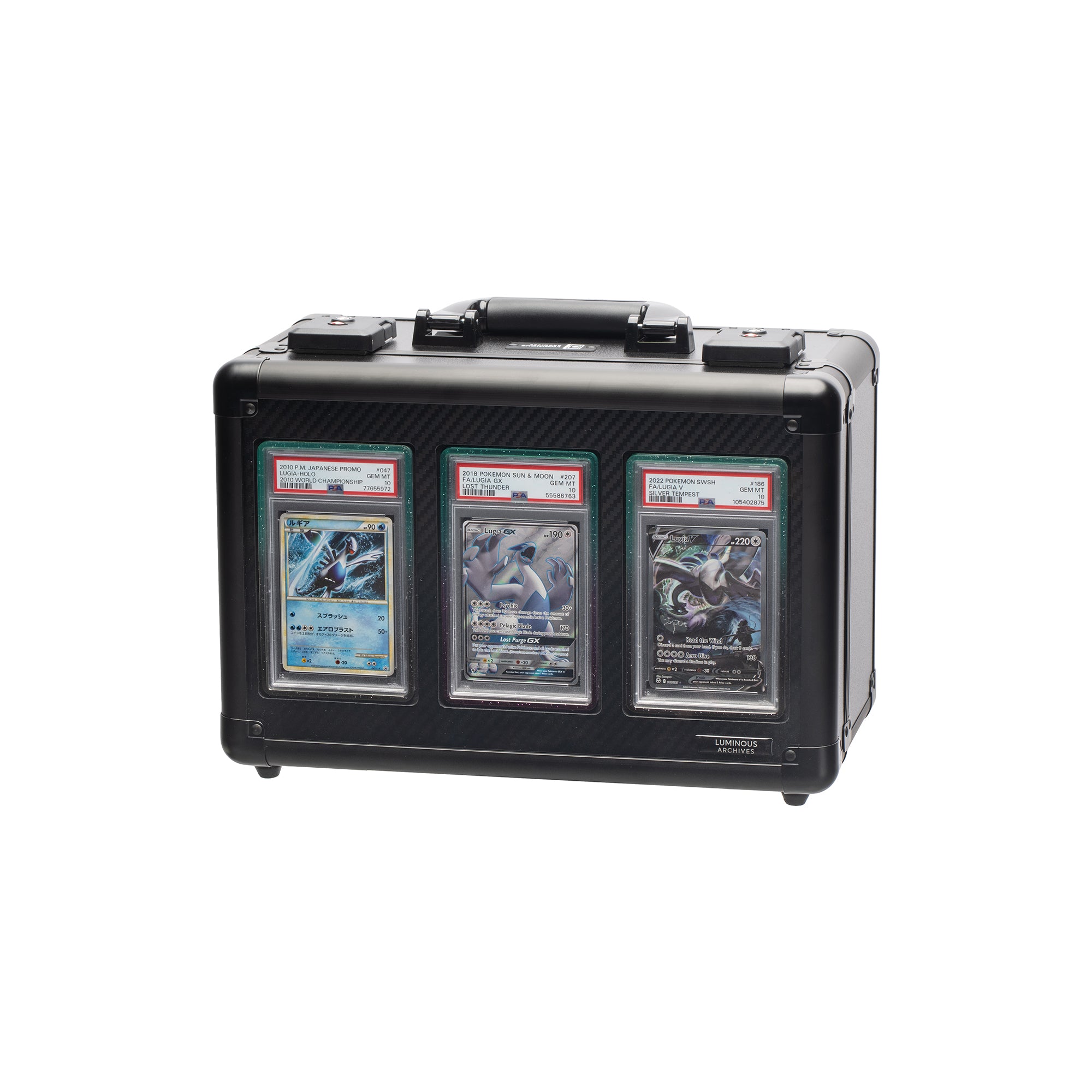 3-Row Obsidian Collector's Card Case