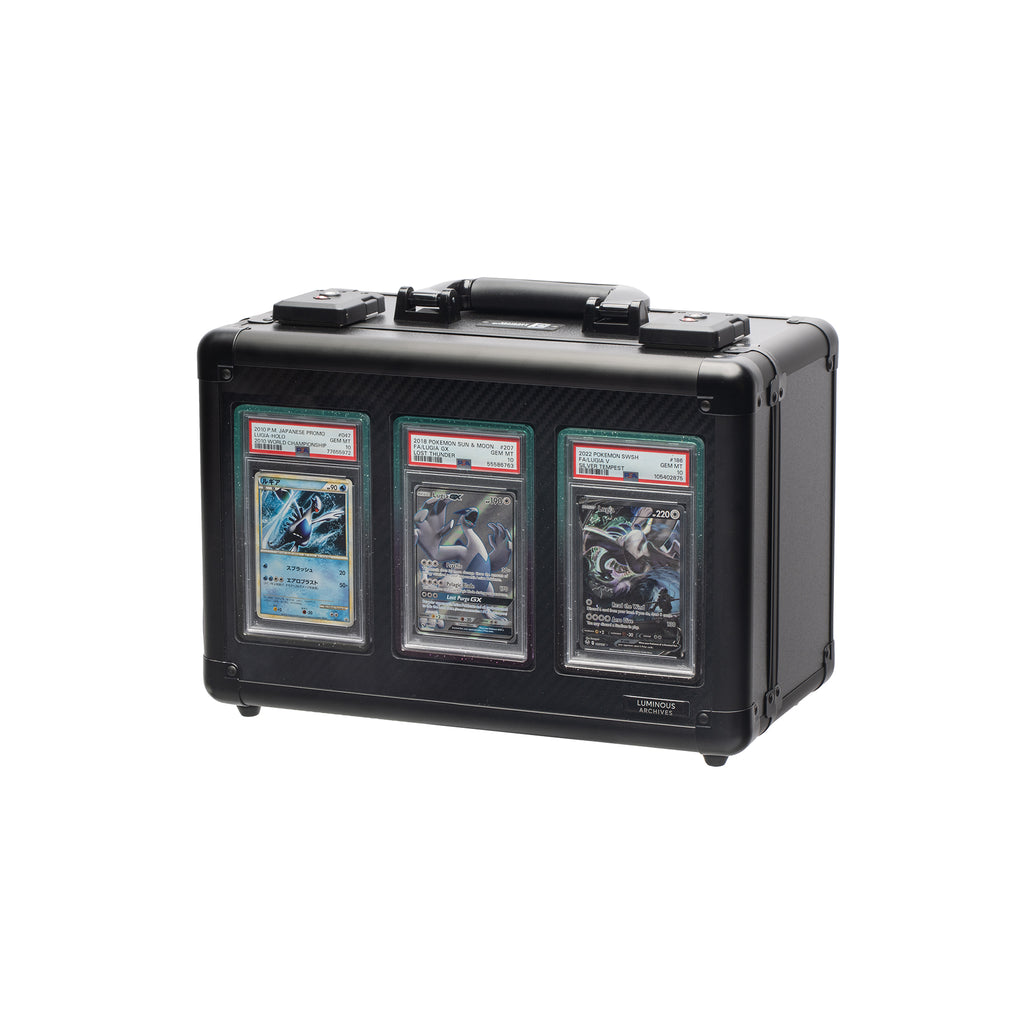 3-Row Obsidian Collector's Card Case