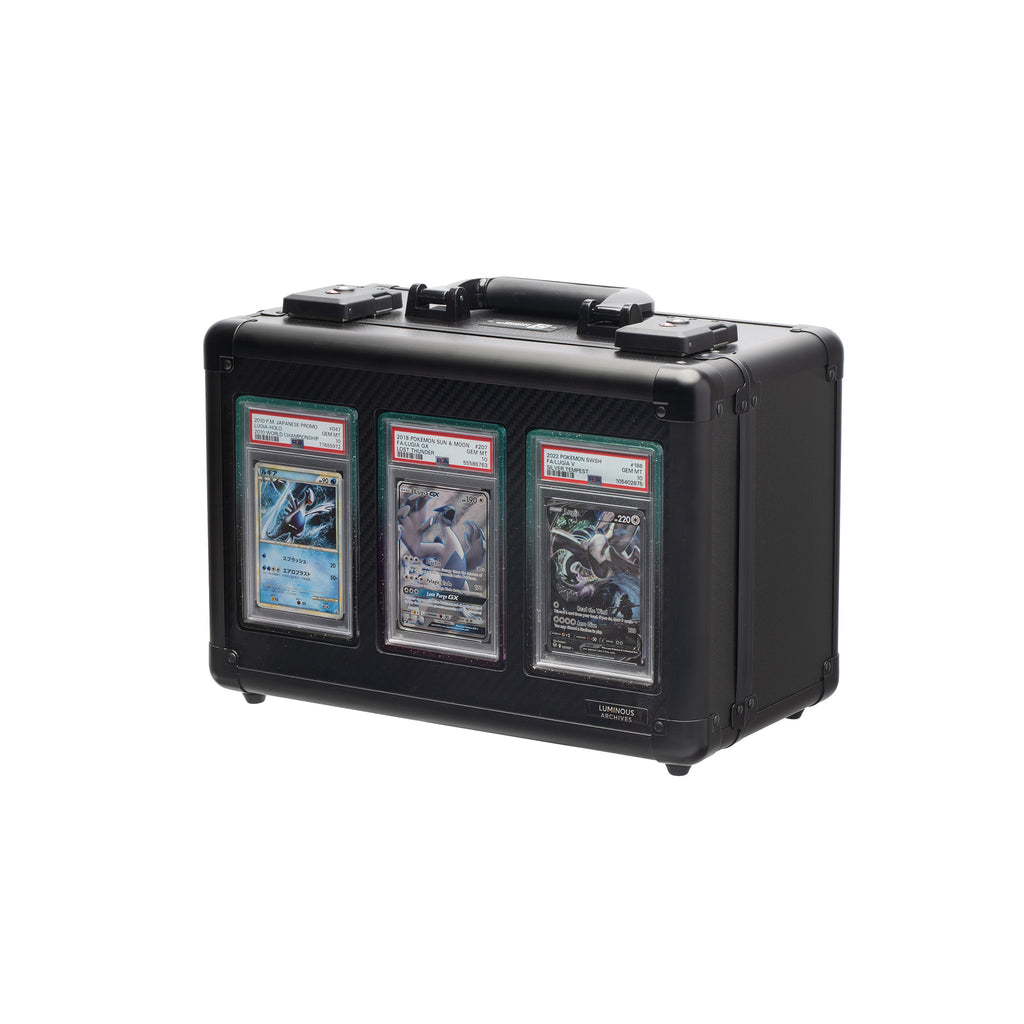 3-Row Obsidian Collector's Card Case