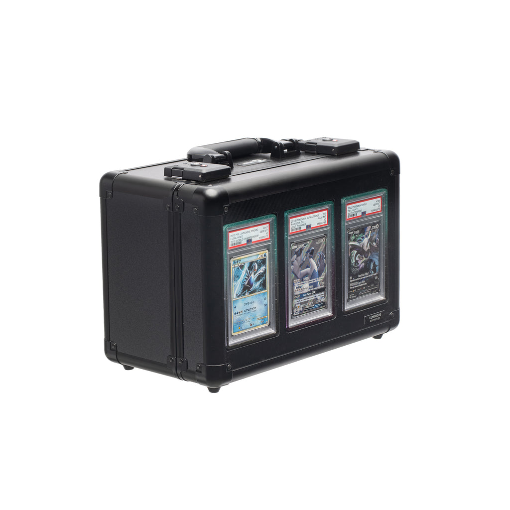 3-Row Obsidian Collector's Card Case