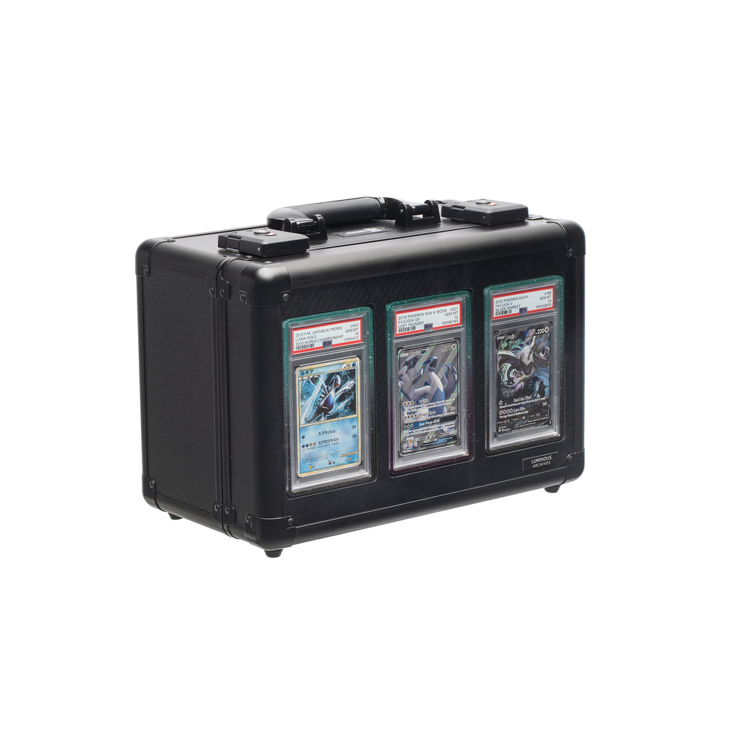 3-Row Obsidian Collector's Card Case