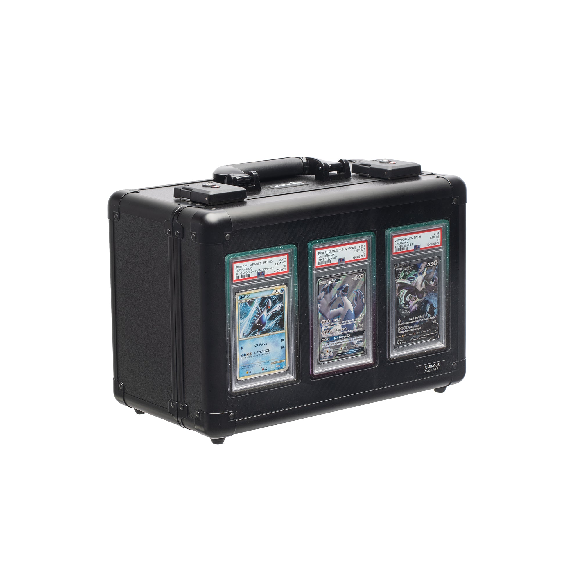 3-Row Obsidian Collector's Card Case