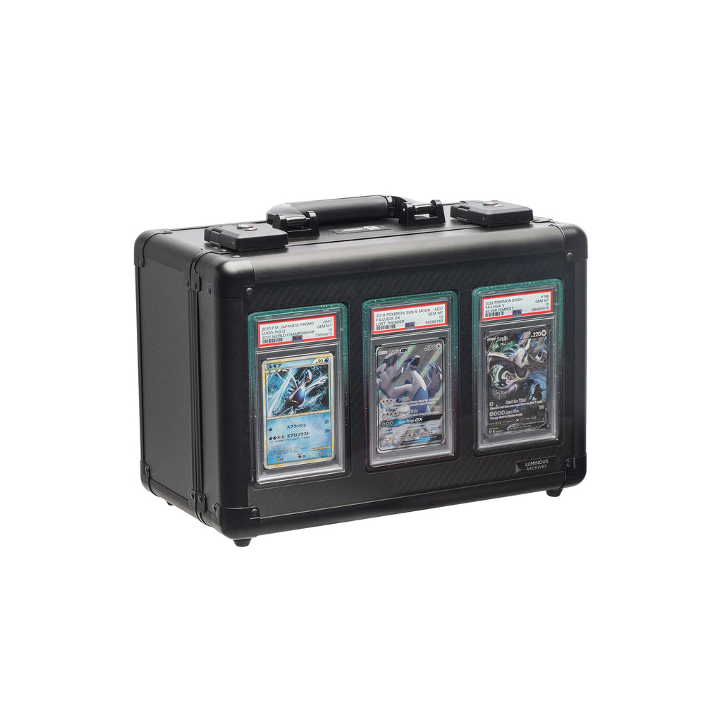 3-Row Obsidian Collector's Card Case