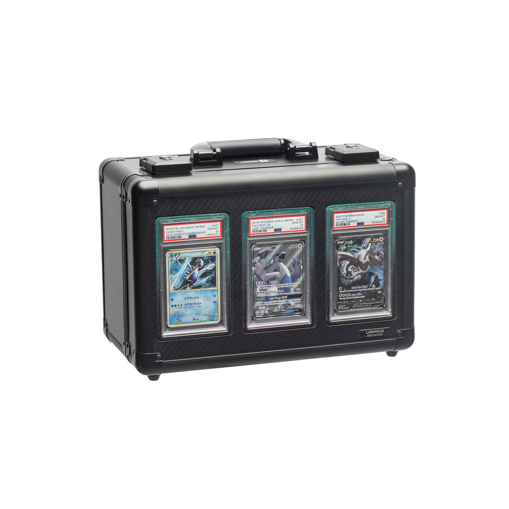 3-Row Obsidian Collector's Card Case