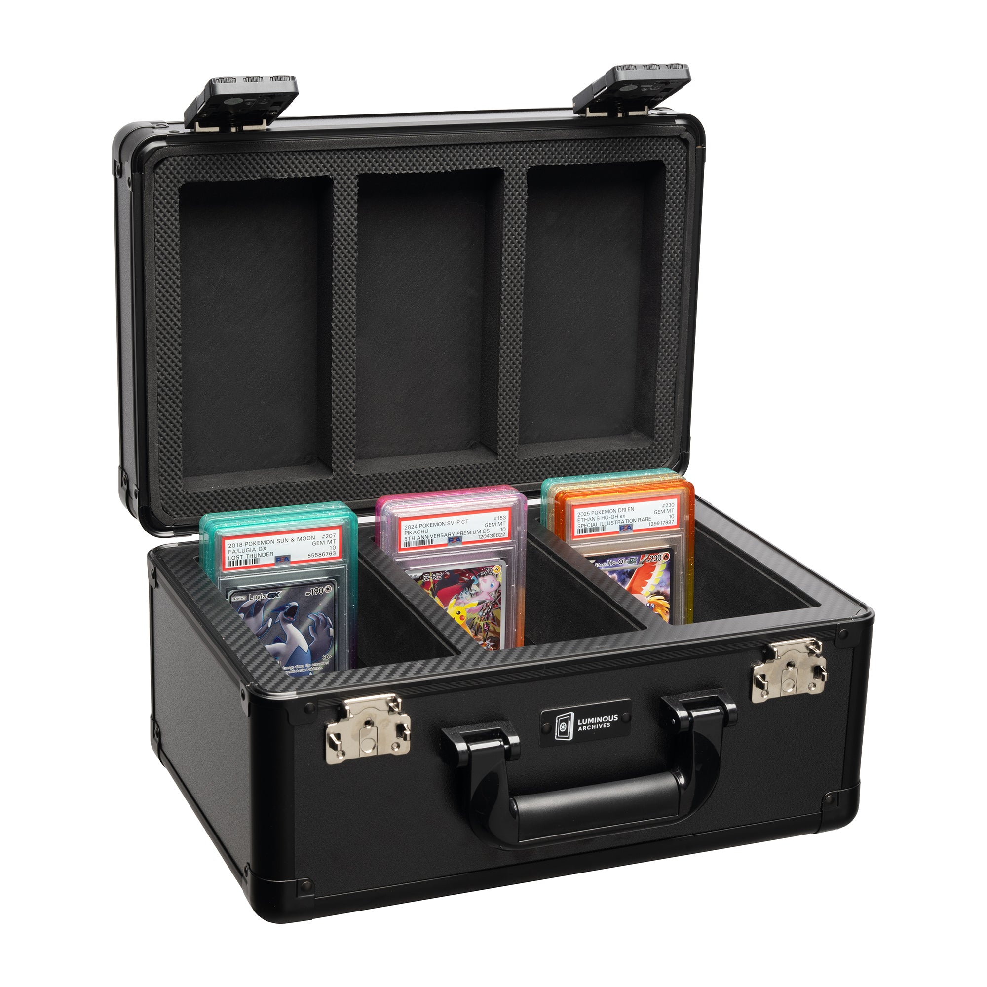 3-Row Obsidian Collector's Card Case