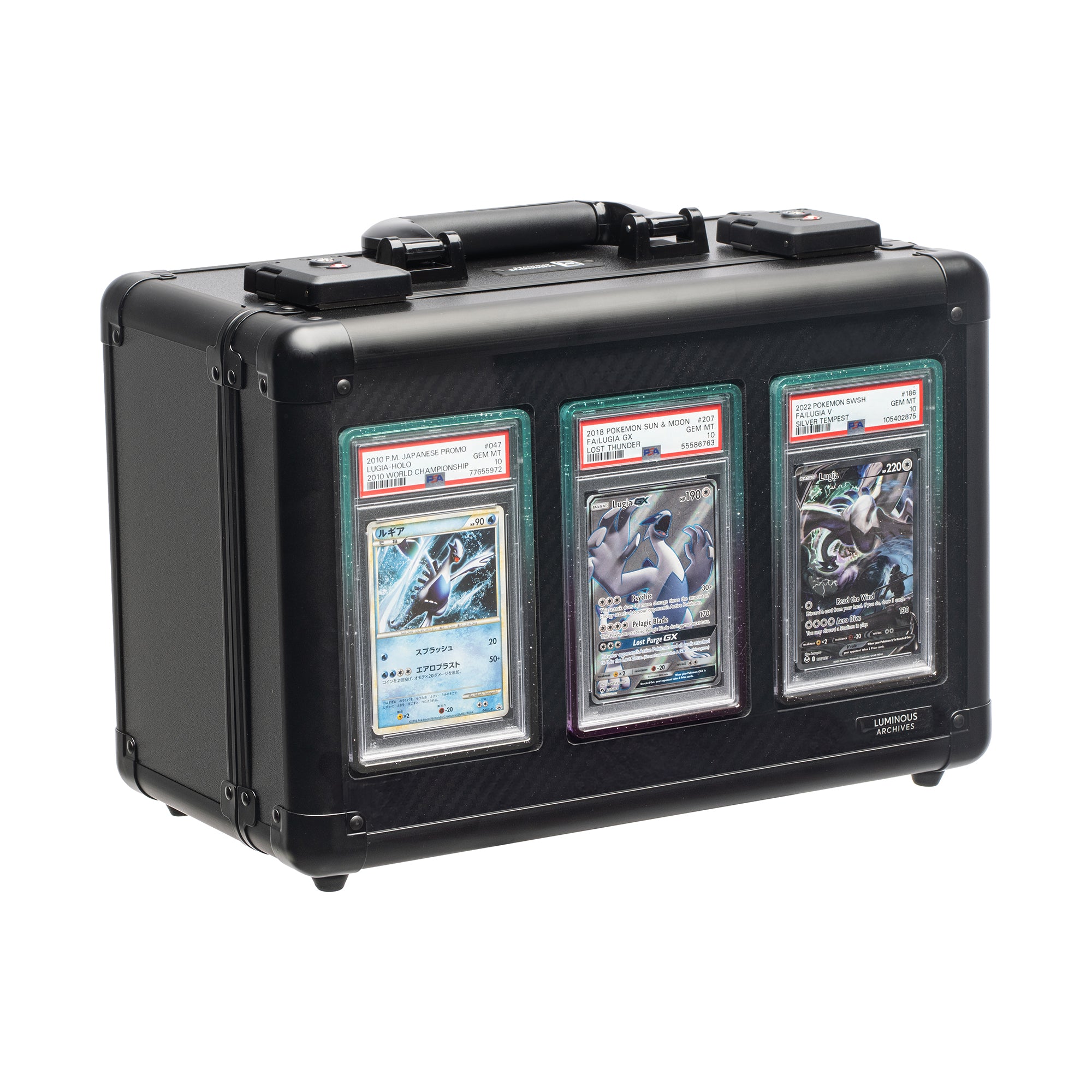 3-Row Obsidian Collector's Card Case